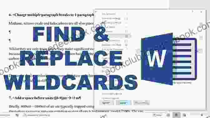 Advanced Search And Replace Options In Microsoft Word, Including Wildcard Search For Words Containing Specific Characters Or Patterns, And Replacing Specific Formatting Attributes Such As Font And Size. Useful Microsoft Word Tips And Tricks