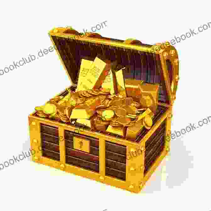 Billy, Sarah, And Josh Standing In Front Of A Golden Chest Filled With Treasure The Cave The Kid And The Picture Case (History For Kids 1)