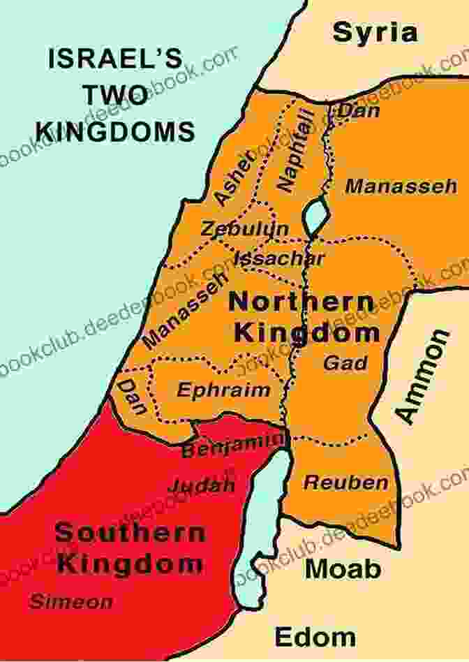 Historical Map Of The Ancient Kingdom Of Israel Israel (The Contemporary Middle East)